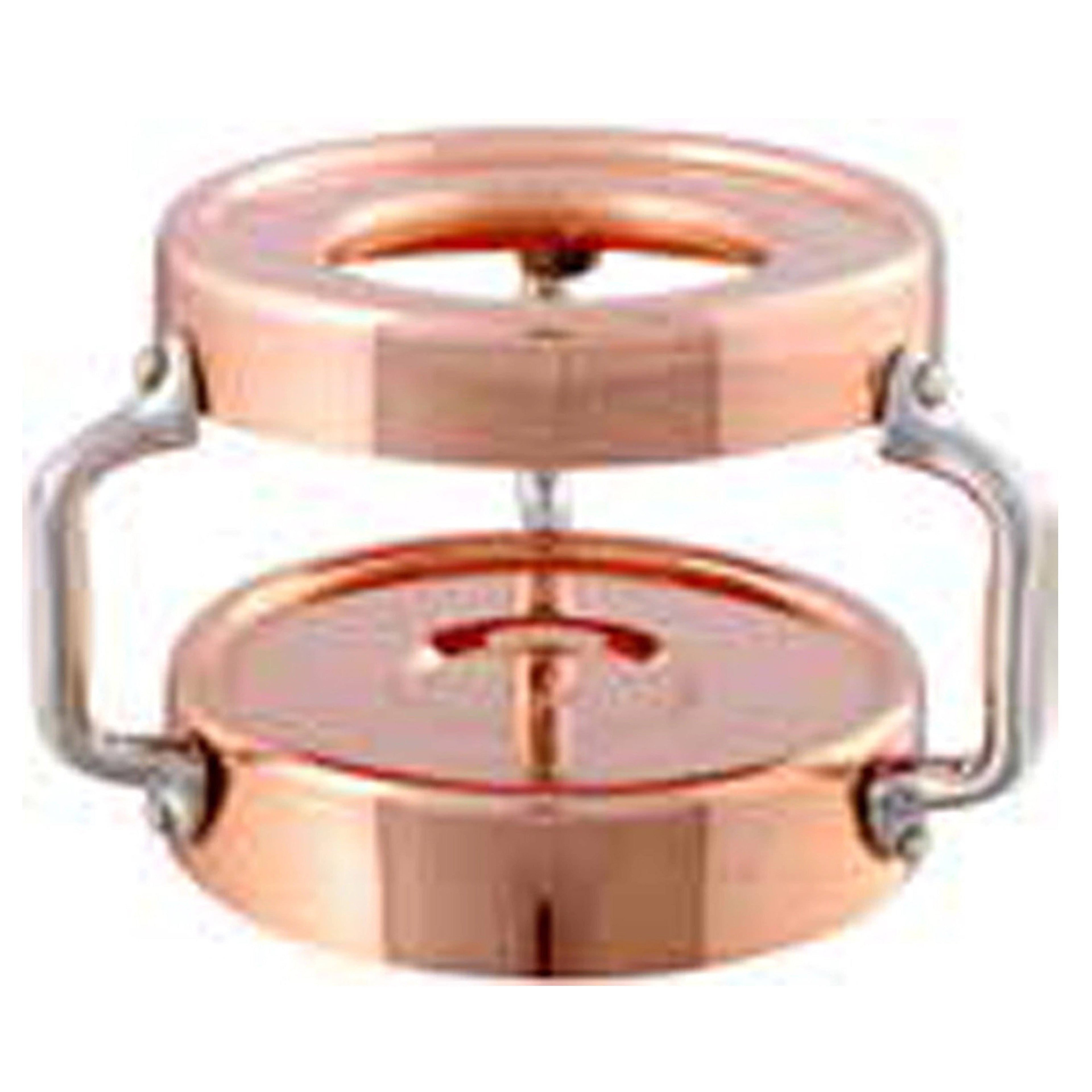 Copper Heater with Candle 12 cm L383906