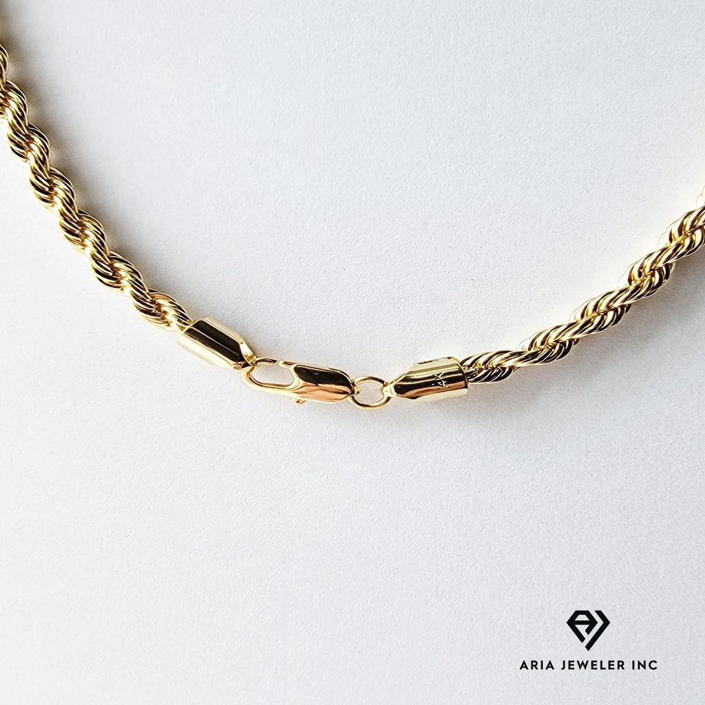 14k Bonded Gold Necklace with Infinity Cross Pendant L480006