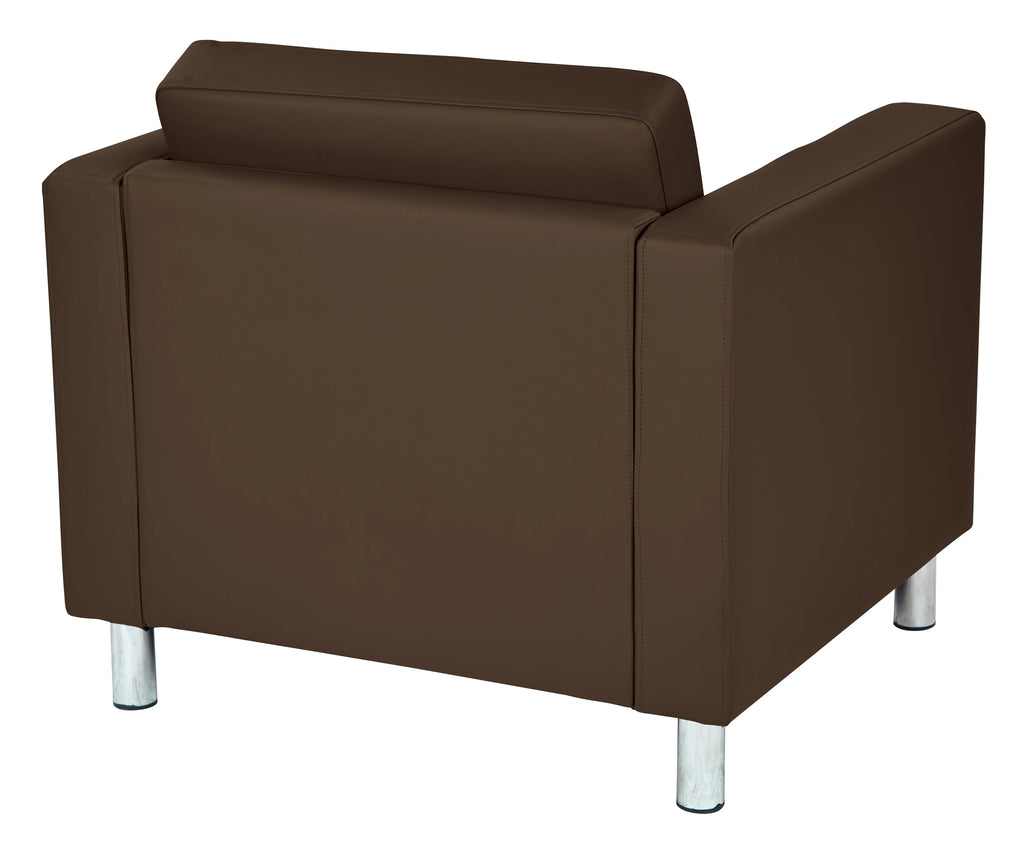 Java Brown Vinyl Armchair E11733
