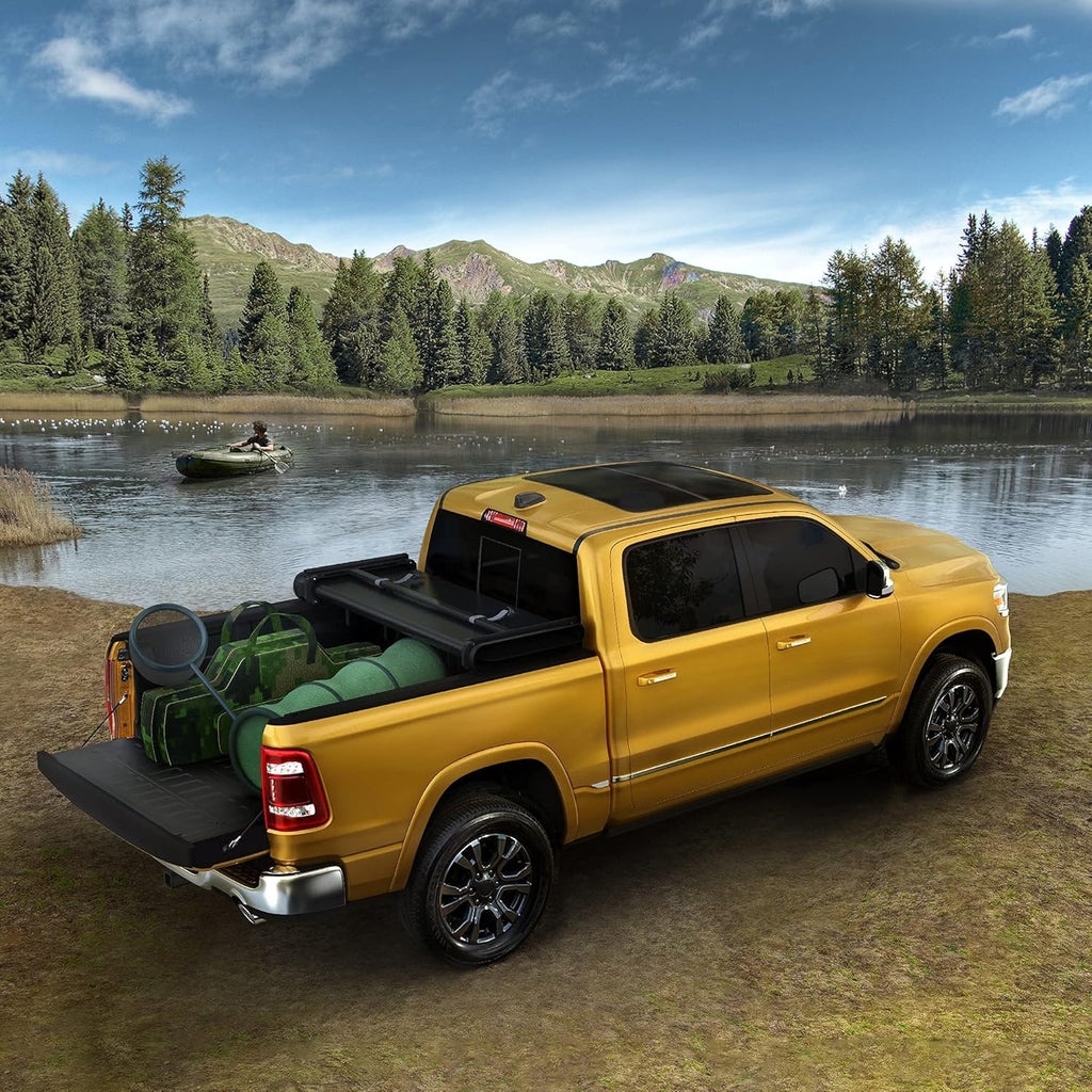Soft Tri-fold Truck Bed Tonneau Cover for 2019-2022 Chevy Silverado/GMC Sierra 1500, 6.6 ft Bed P855