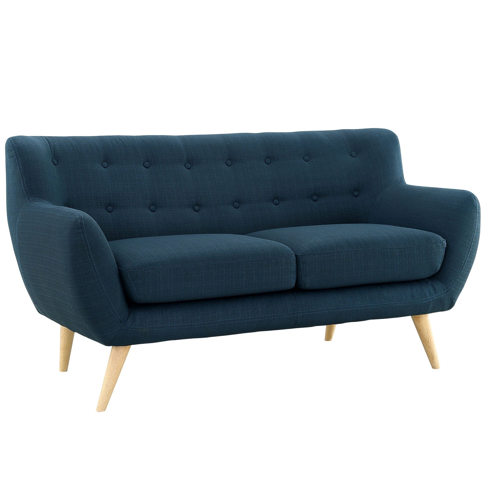 Navy Fabric Three PCS Living Room Set M16097