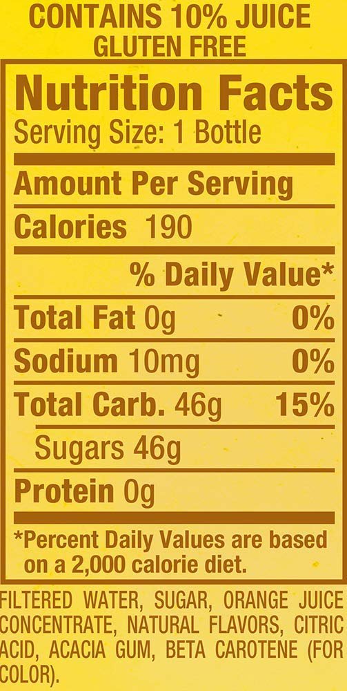 Orangeade 16 fl oz 24 Plastic Bottles Q764