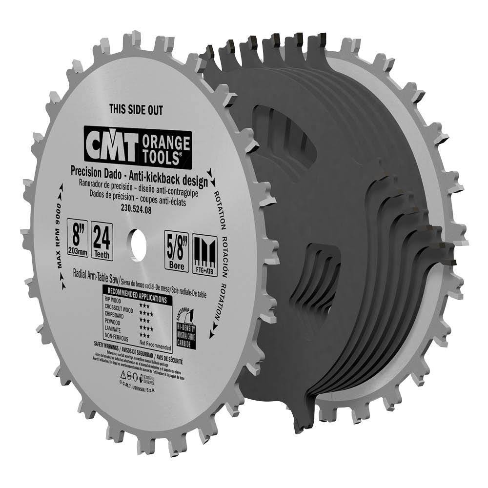 Precision Dado Set 6-Inch x 20 Teeth with 5/8-Inch Bore Y262