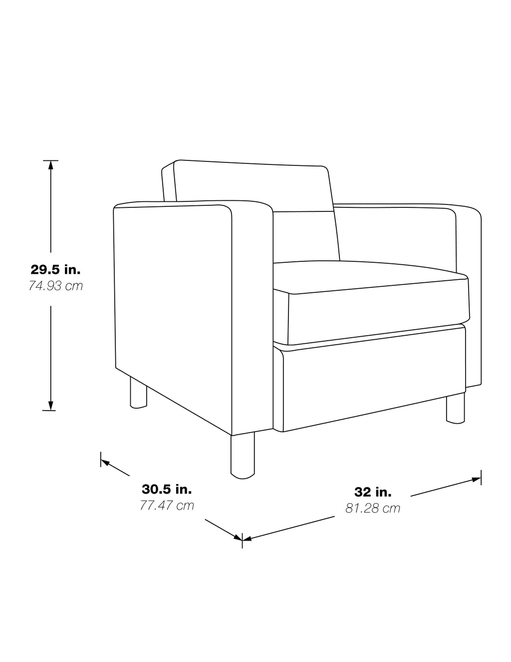Java Brown Vinyl Armchair E11733