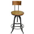 Black Adjustable Height Swivel Bar Stool I810636