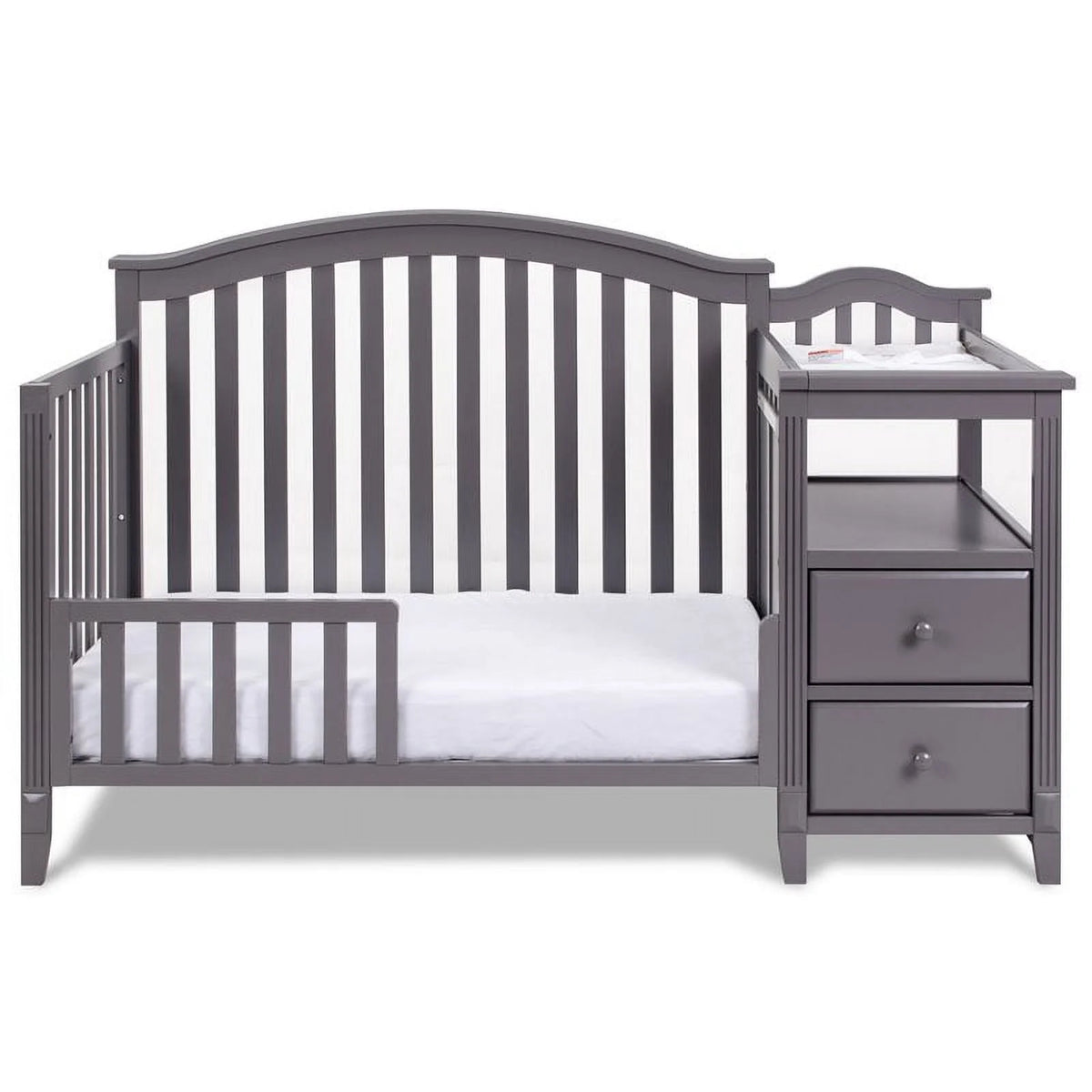 4-in-1 Convertible Crib and Changer Gray V881937