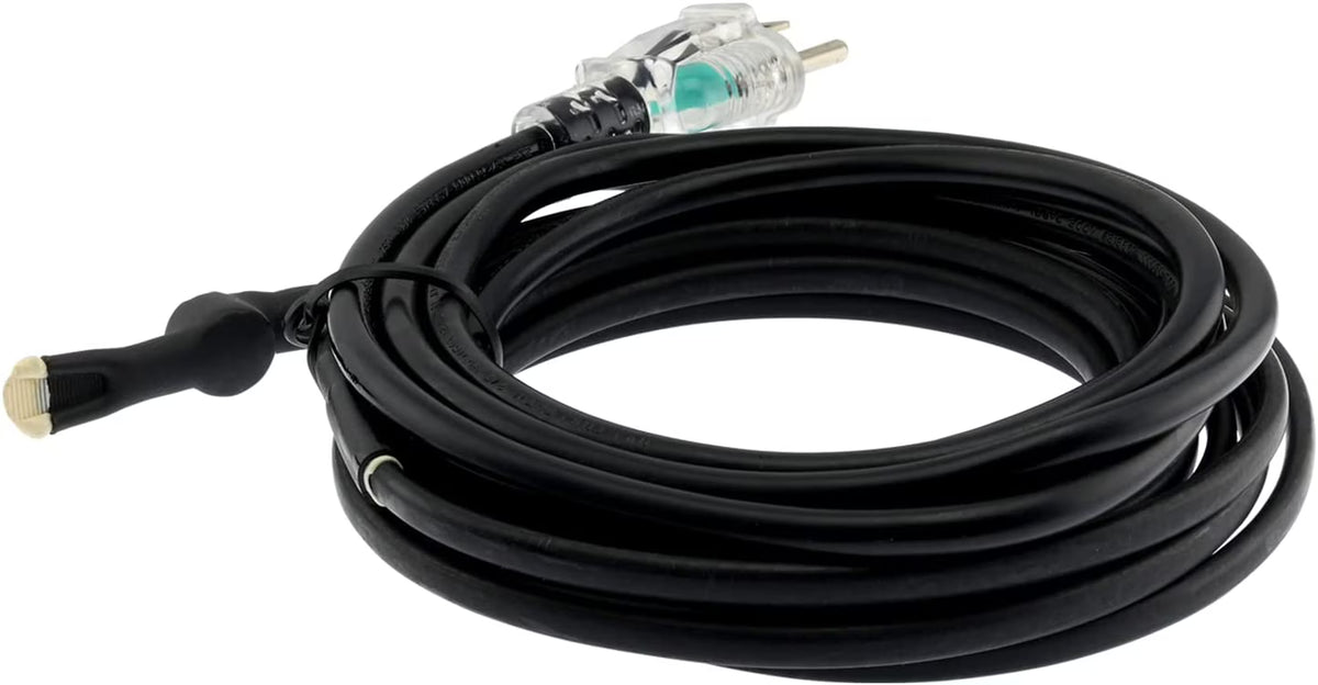 Heat Cable 52 Feet Heating Tape with Built-in Thermostat Z953