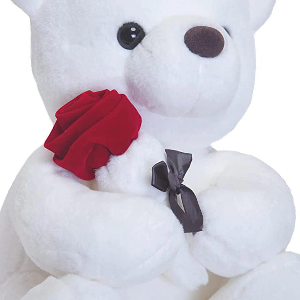 Teddy Bear with Rose Stuffed Animal Plush Toy F228353