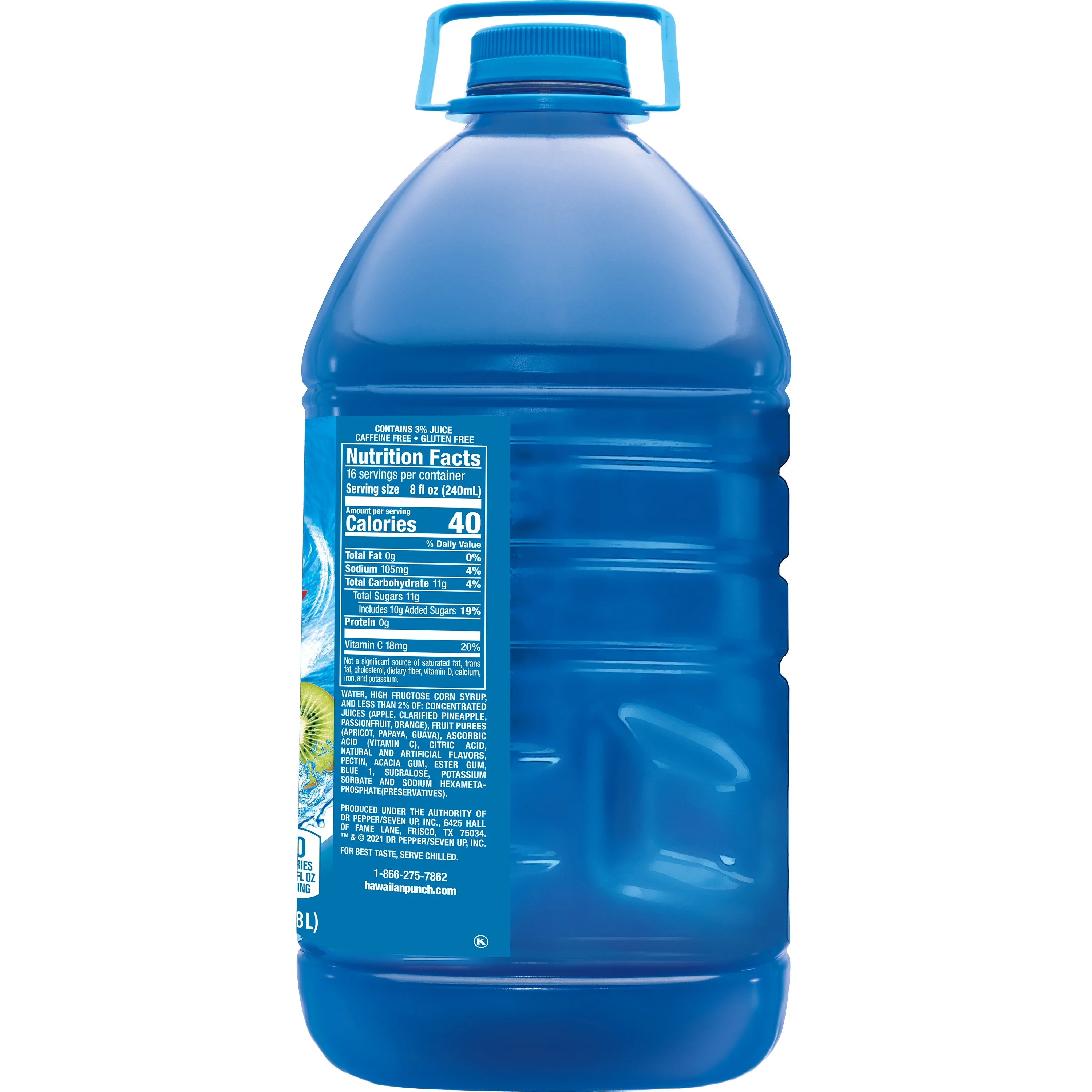 Berry Blue Typhoon Juice Drink, 1 gal bottle W150