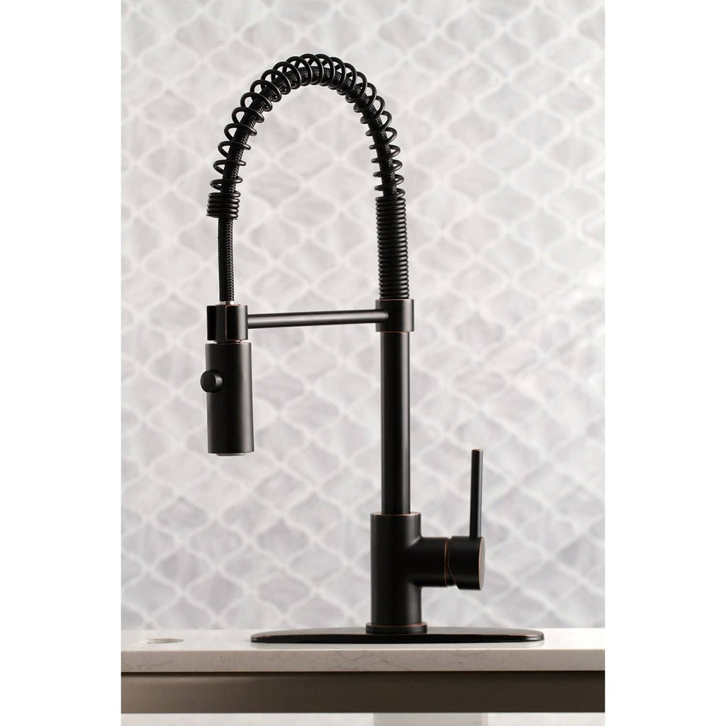 Polished Chrome Pull Down Single Handle Kitchen Faucet I50090
