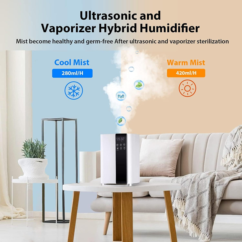5L Cool and Warm Mist Top Fill Humidifier (White) P442