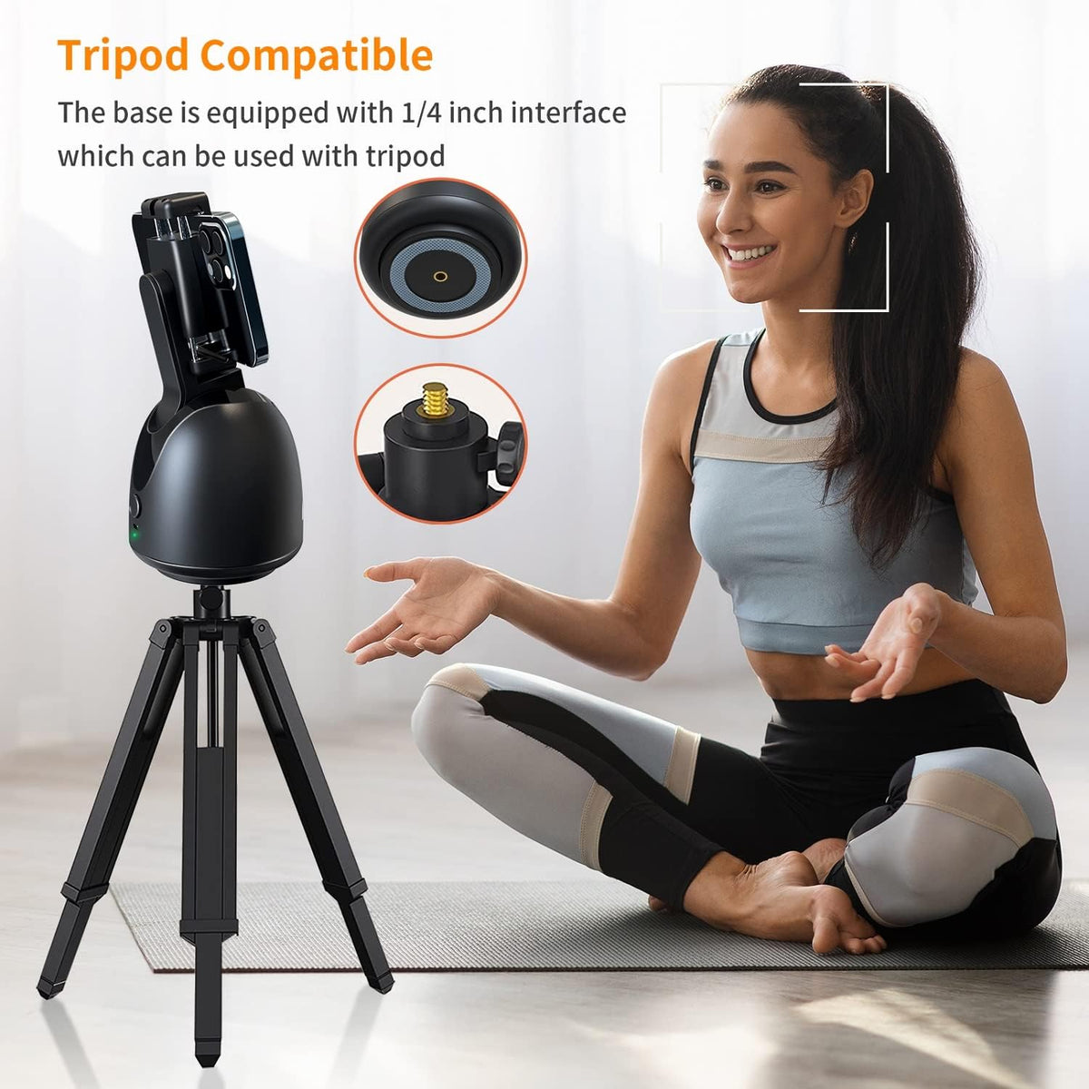 AI Smart Tracking Phone Holder with Built-in Battery P43281