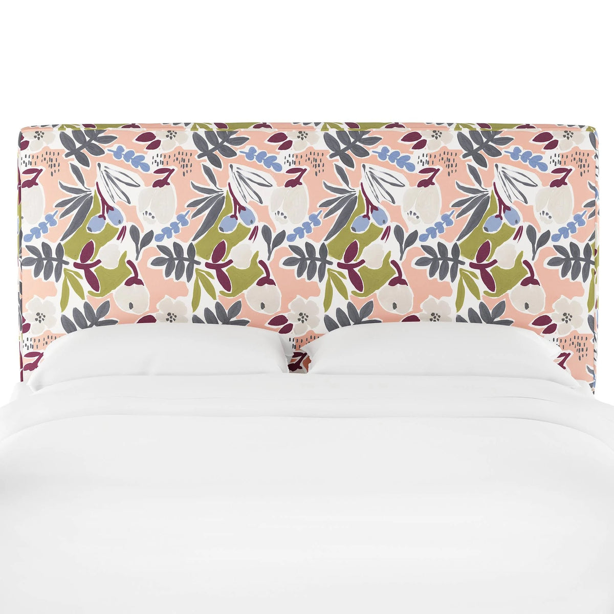 California King Headboard Peach Floral Z63930
