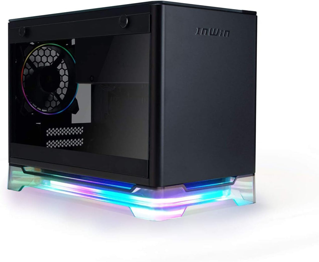 Black Mini-ITX Tower Computer Chassis Case with 650W Gold 80 Plus Power Supply P693742