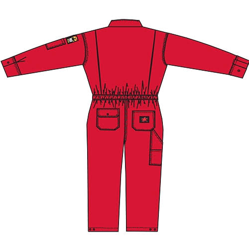 Red FR Coverall D413