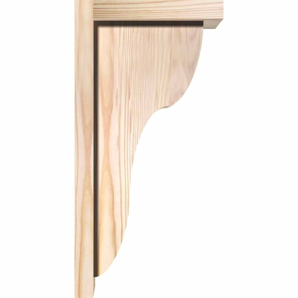 Carmel Smooth Corbel w/Backplate, Douglas Fir Y4863