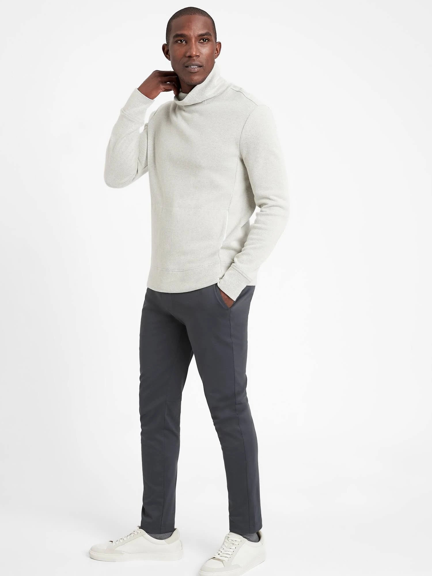 Slim Luxe City Pant Charcoal Gray 35W 32L X616