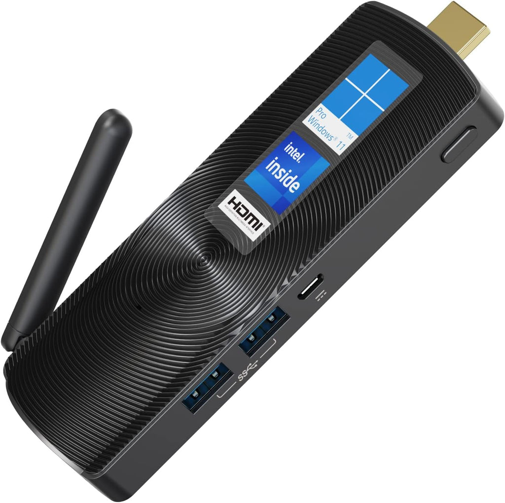 Mini PC Stick Fanless Windows 11 Pro Celeron J4125 8GB/256GB Small Computer V272