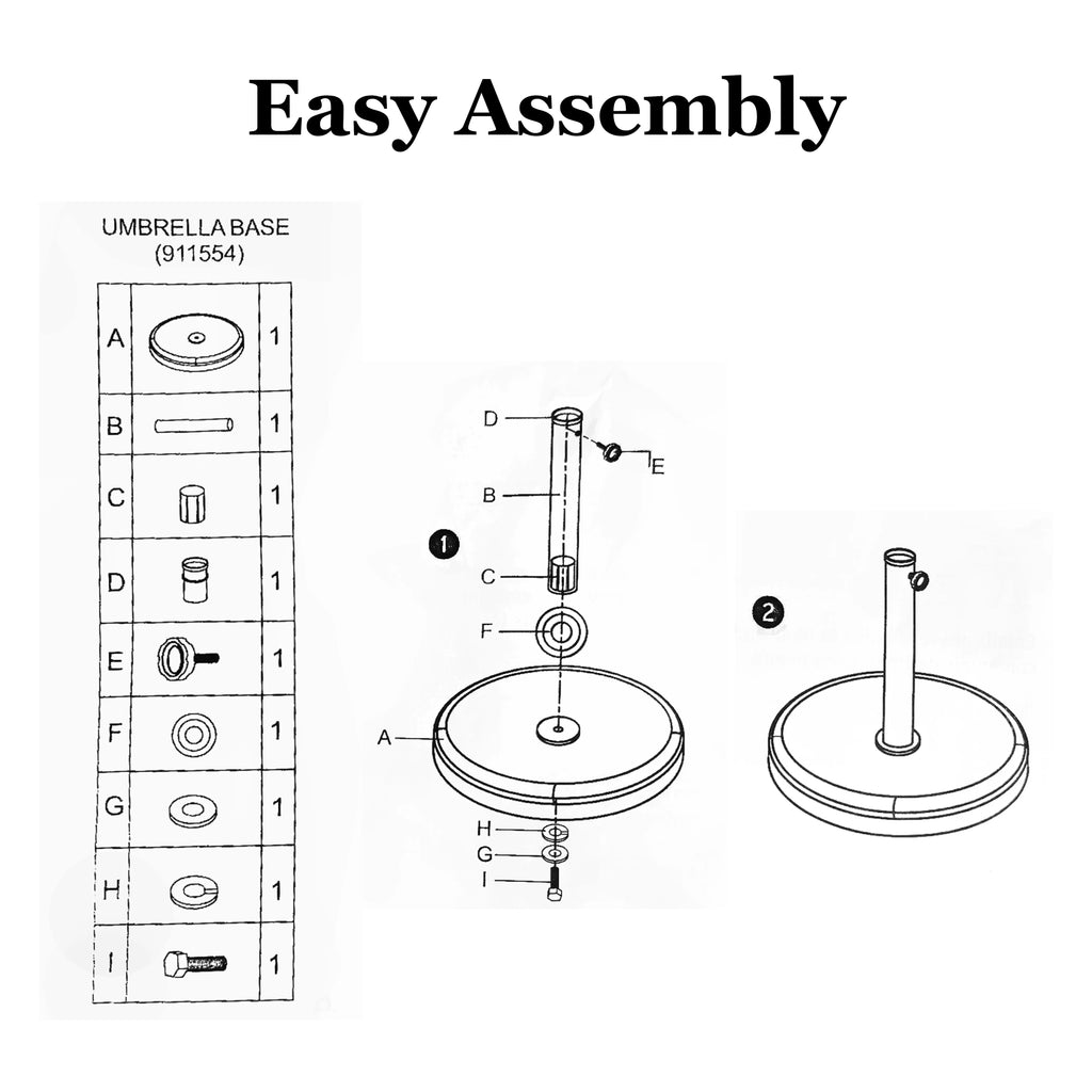Bronze Umbrella Base N87697