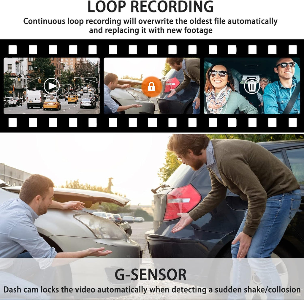 3 Channel Dash Cam with SD Card K93745