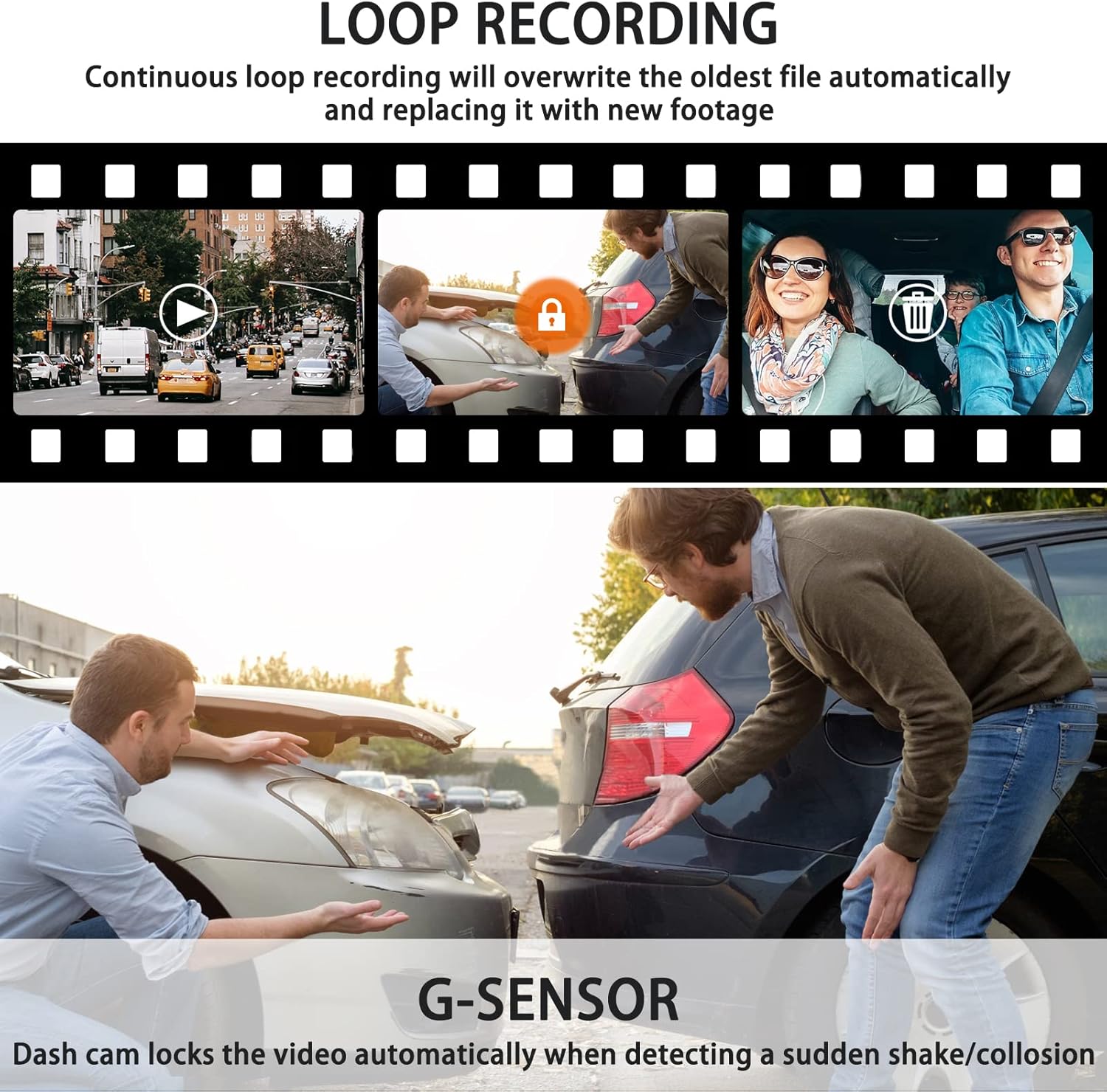 3 Channel Dash Cam with SD Card K93745