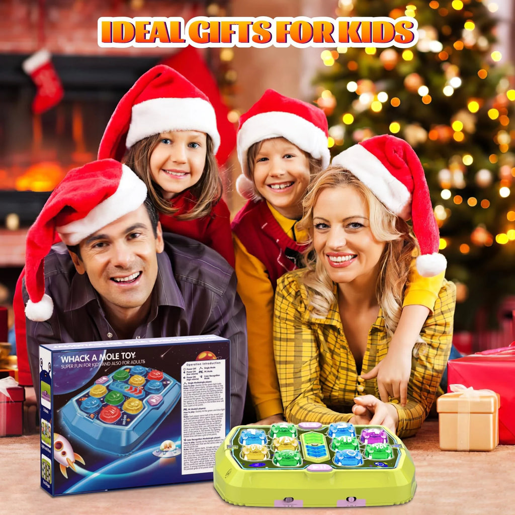 Green Interactive Whack a Mole Game with 2 Soft Hammers R8534