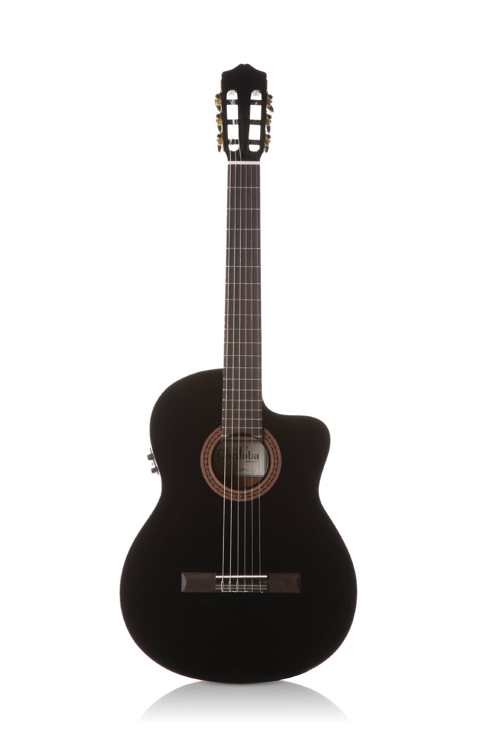 Black Classical Acoustic-Electric Guitar Z8414