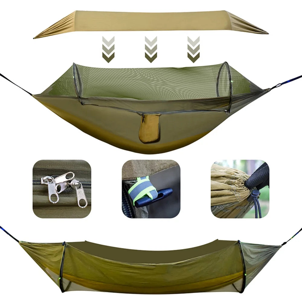 Waterproof Camping Hammock with Mosquito Net Y902