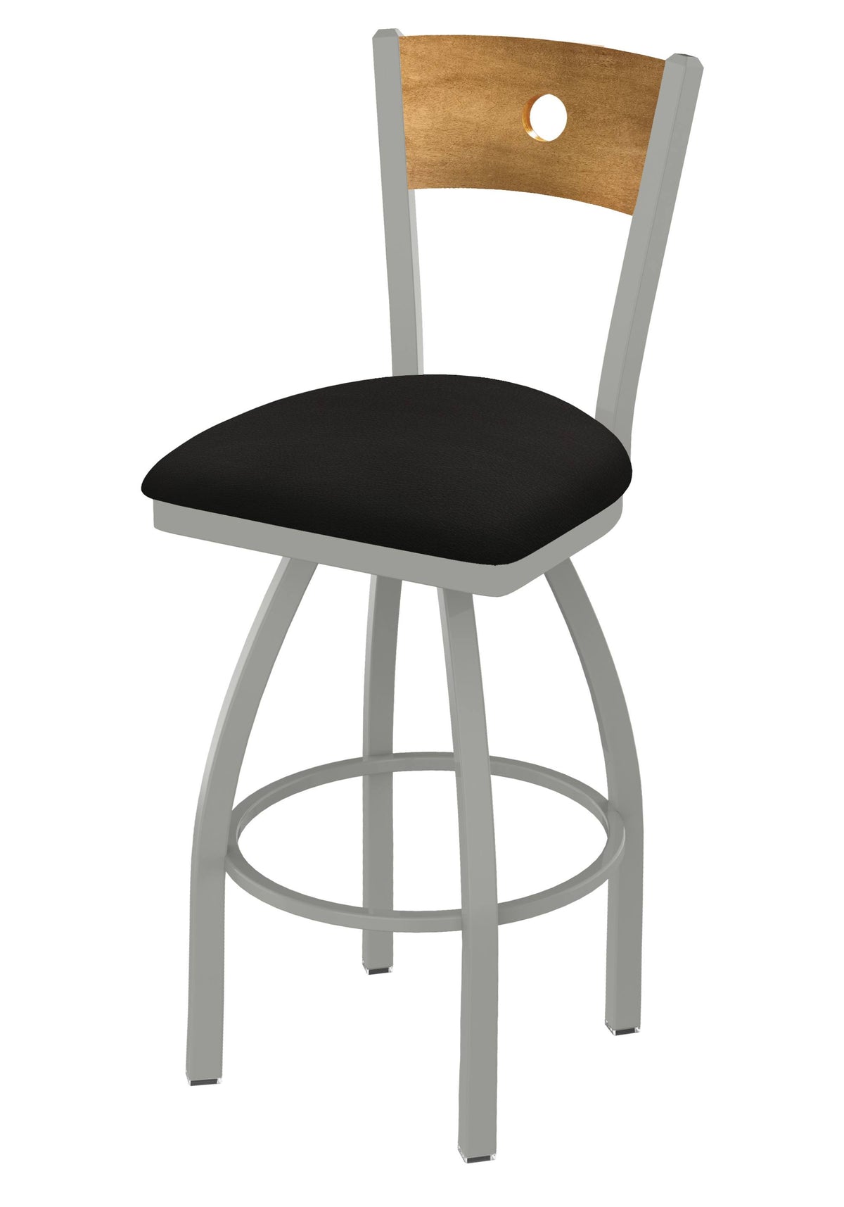 Swivel Counter Stool with Anodized Nickel Finish M8620