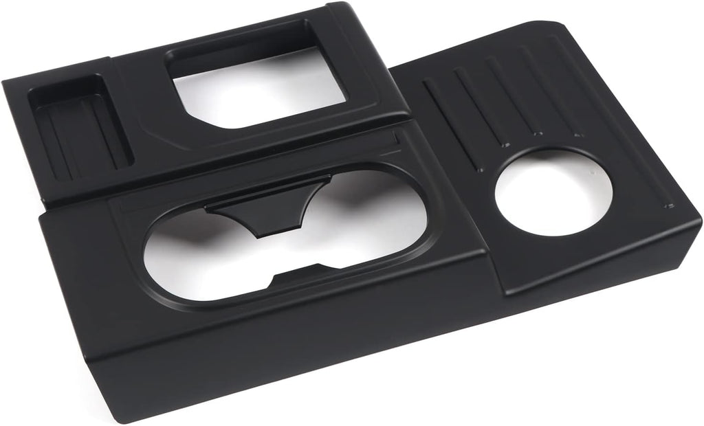 Center Console Gear Shift Box Water Cup Panel Cover ABS Blacking Out 1pc C117665