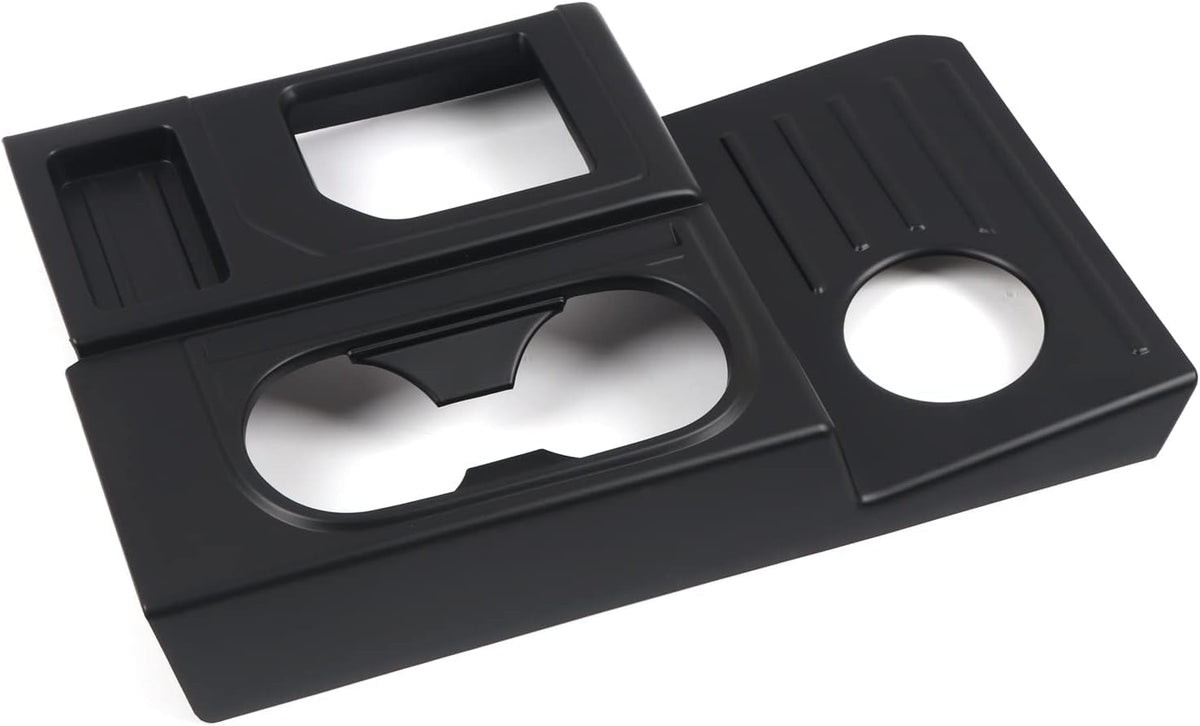 Center Console Gear Shift Box Water Cup Panel Cover ABS Blacking Out 1pc C117665