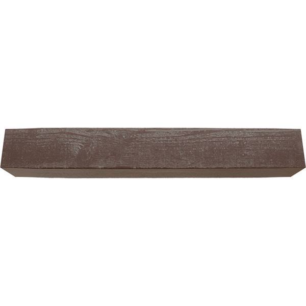 Rough Sawn Faux Wood Fireplace Mantel, Aged Pecan S369