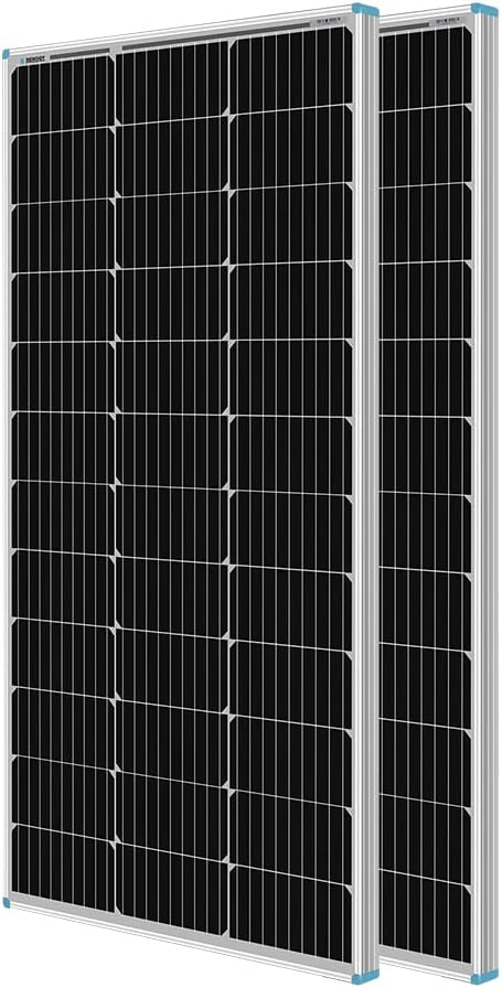 2PCS 100 Watt 12 Volt Monocrystalline Solar Panels R264987