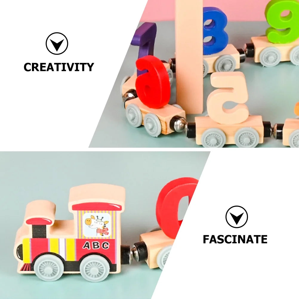 Wood Train Magnetic Toddler Toy Z605