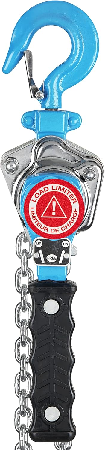 Lever Chain Hoist, 3/4 Ton Capacity, 10 ft Lift L6801