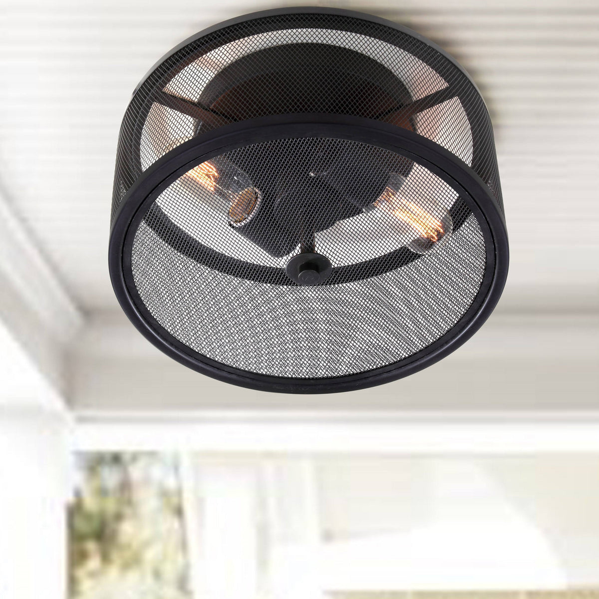 Black Flush Mount Y4261
