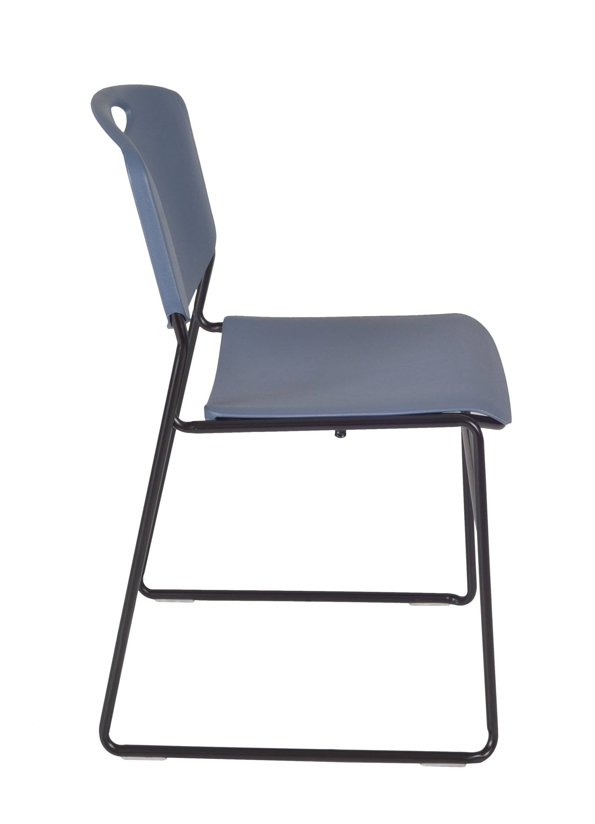 Cherry Training Table and 2 Blue Stack Chairs X392