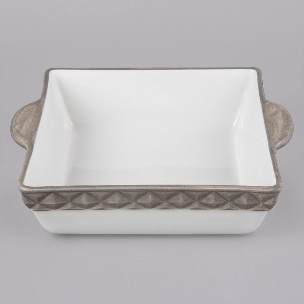 Black Truffle Band Square China Casserole Dish G126
