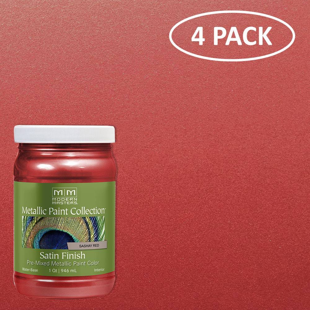 Satin Metallic Paint 32 oz. (4 Pack) C77474