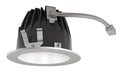 LED Trim Round 80Deg 40K 80CRI White Cone Silver Ring N802919