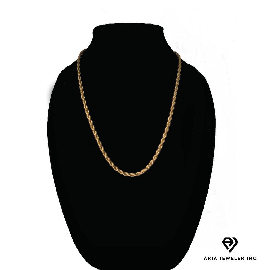 14k Bonded Gold Necklace with Infinity Cross Pendant L480006