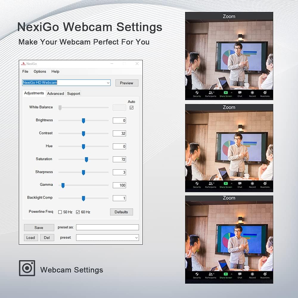 1080P Webcam with Dual Microphones and Auto-Focus Q69741