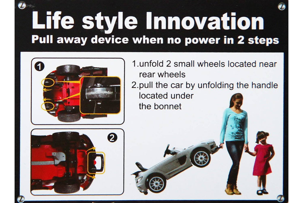 Cherry Red 12V Kids Ride-On Car with Parental Remote D153557