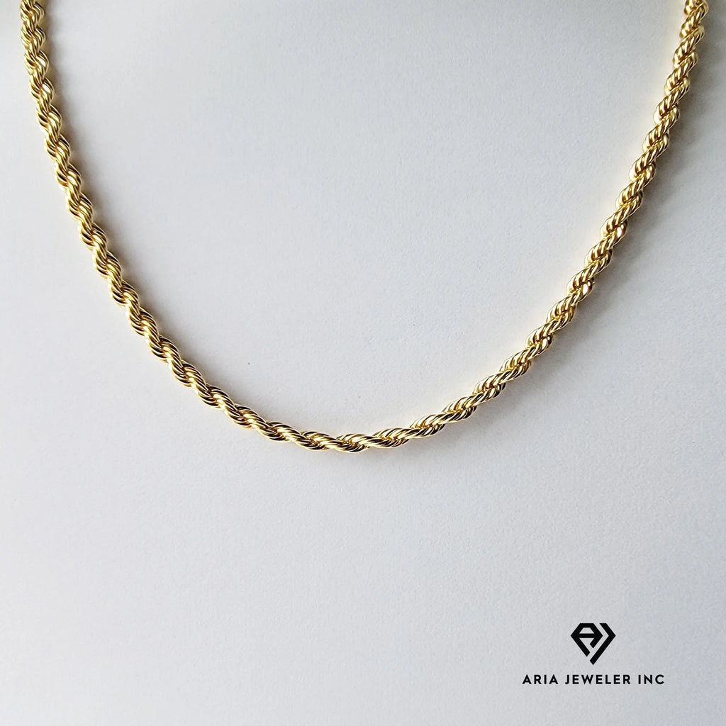 14k Bonded Gold Necklace with Infinity Cross Pendant L480006