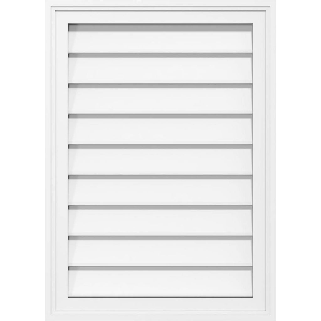 PVC Gable Vent with Brickm U29542