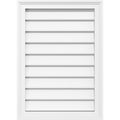 PVC Gable Vent with Brickm U29542