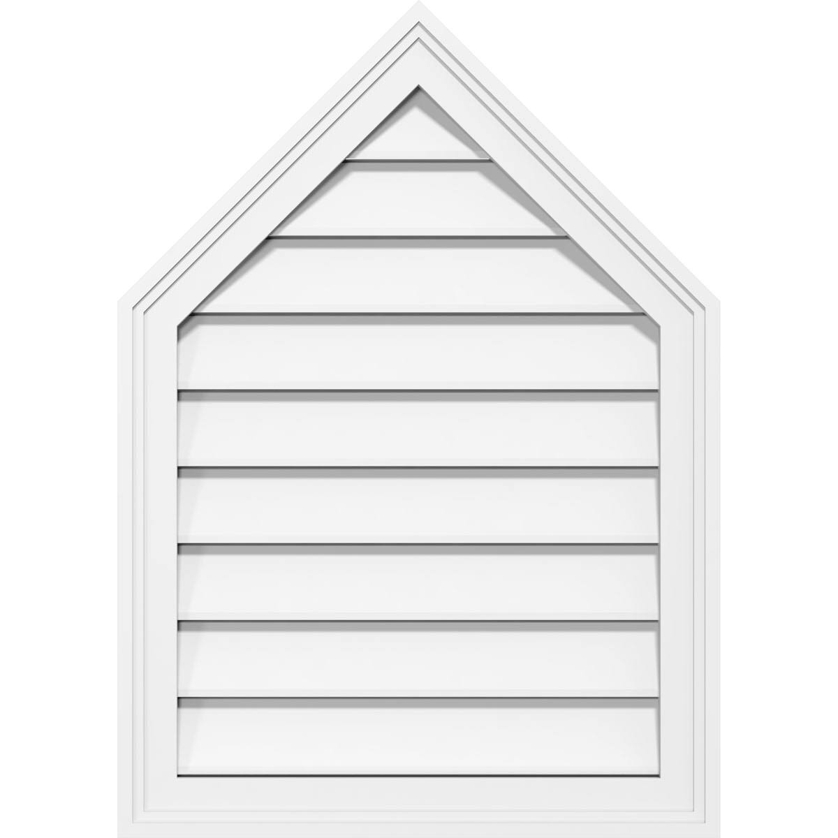 Peaked Top Surface Mount PVC Gable Vent X304329