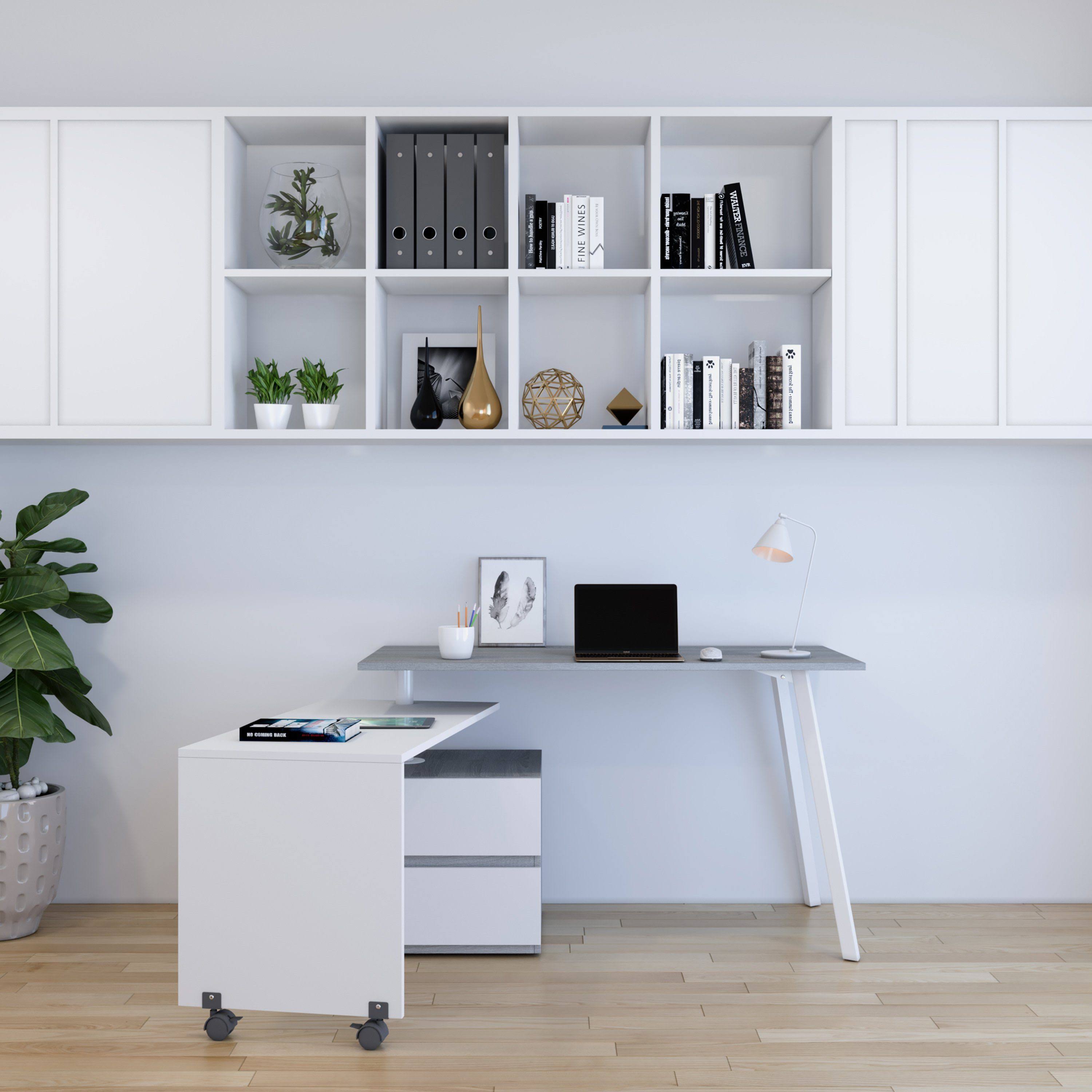 Gray Rotating Multi-Positional Desk N39819