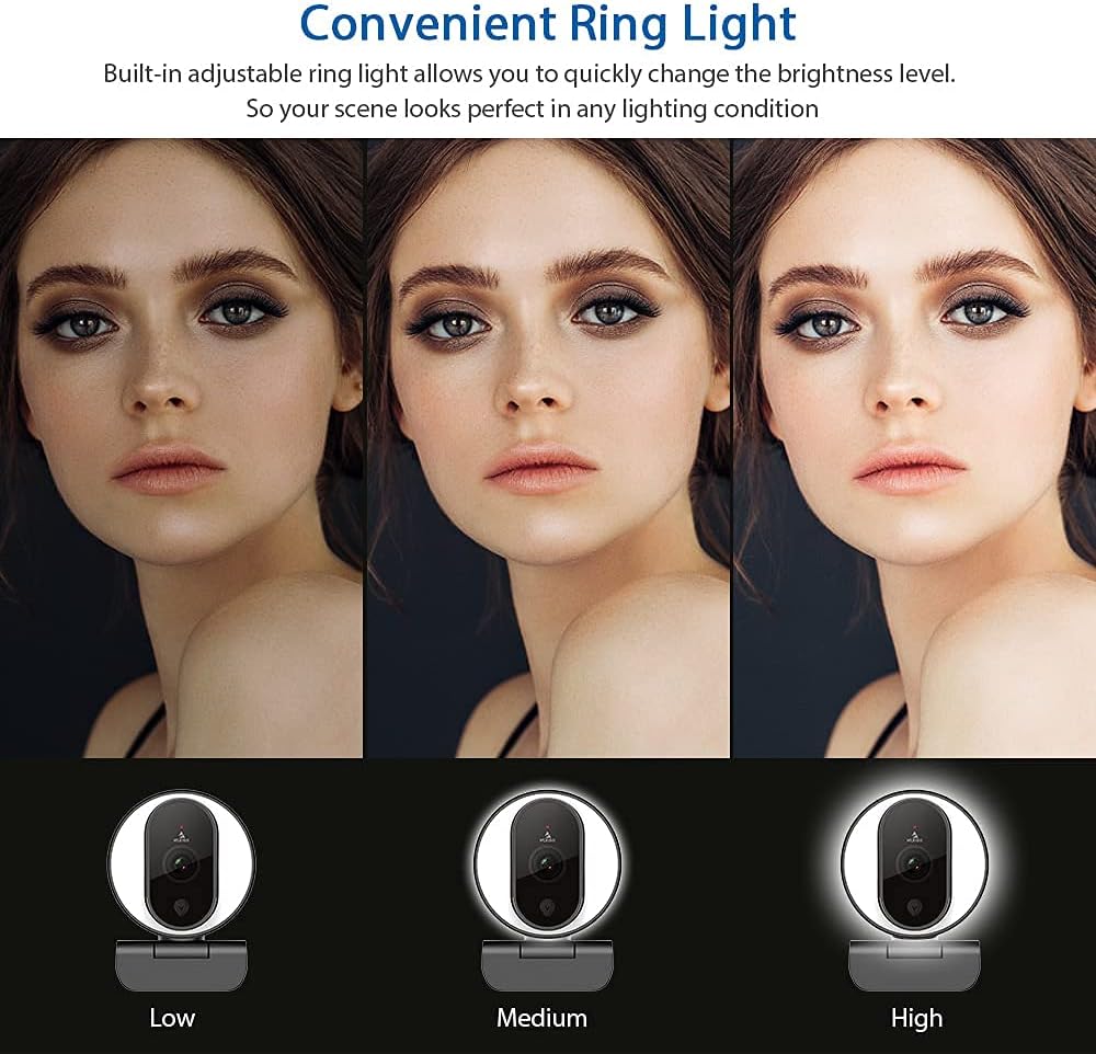 1080P Webcam with Dual Microphones and Auto-Focus Q69741
