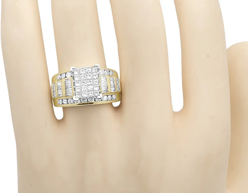 10K Yellow Gold Princess Diamond Engagement Ring (2.0 ct) N5683